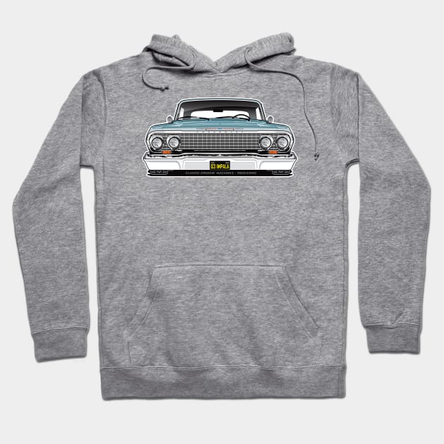 1963 Chevy Impala Hoodie by RBDesigns